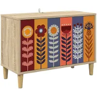 vidaXL Meuble TV ESSEN, 69 x 33 x 50 cm, panneaux de particules imitation bois Sonoma