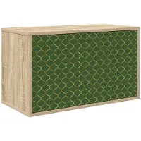 vidaXL Meuble TV mural, modèle GELEEN, 69 x 33 x 40 cm, finition chêne Sonoma