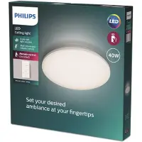 Philips , plafonnier décoratif Wincel, 40 W, LED, IP20, blanc