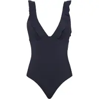 SEA LEVEL Maillot de bain 'Frill Essentials' bleu foncé