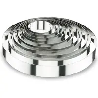 Lacor - 68612 - Cercle À Tarte Rond 12x6 Cm Inox 18 / 10