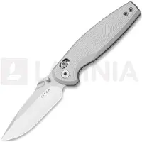Kizer Cutlery Couteau pliant Khamsin Nitro-V, Patterned Silver Aluminum, Satin