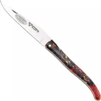 Laguiole En Aubrac Cosmos, Secret Garden Primrose L0512UIHPRLSU, Sandvik 12C27, Fire Elder Burl, couteau de poche, 12 cm