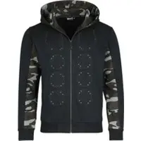 Sabaton Sweat-shirt zippé à capuche de - EMP Signature Collection - M - 3XL - pour Homme - noir/camouflage - Taille XXL