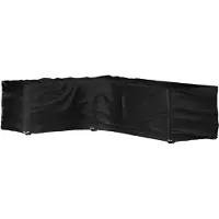 vidaXL Housse de salon de jardin en forme de L 16 œillets 210x260x80cm