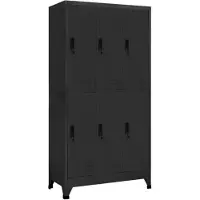vidaXL Armoire à casiers Anthracite 90x45x180 cm Acier