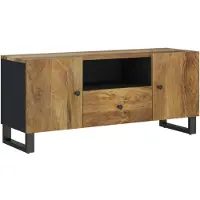 vidaXL Armoire TV 105x33,5x46 cm bois massif mangue & bois composite