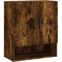 vidaXL Armoire murale chêne fumé 60x31x70 cm bois d'ingénierie