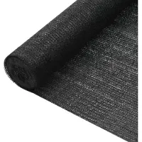 vidaXL Filet brise-vue Noir 1,2x10 m PEHD 75 g/m²