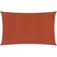 vidaXL Voile d'ombrage 160 g/m² rouge terracotta 2x5 m HDPE