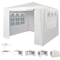 vidaXL Pavillon de jardin avec toit pyramidal 3 x 3 m