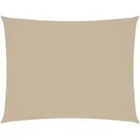 vidaXL Voile de parasol tissu oxford rectangulaire 3x4,5 m beige