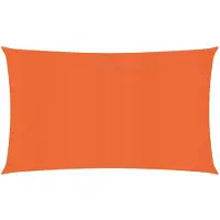 vidaXL Voile d'ombrage 160 g/m² Orange 2x5 m PEHD