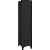 vidaXL Armoire à casiers Noir 38x45x180 cm Acier