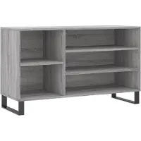 vidaXL Armoire à chaussures Sonoma gris 102x36x60 cm Bois d'ingénierie