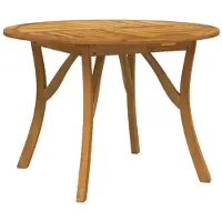 vidaXL Table de jardin Ø 110 cm en acacia massif