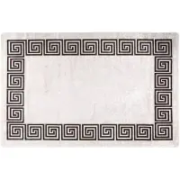 vidaXL Tapis lavable antidérapant 160x230 cm beige clair