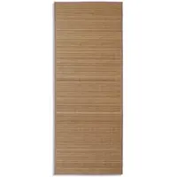 vidaXL Tapis en bambou marron à latte rectangulaire 80 x 200 cm