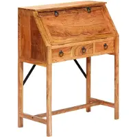 vidaXL Bureau 90x40x107 cm Bois d'acacia massif