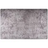 vidaXL Tapis lavable antidérapant 80x150 cm Gris
