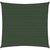 vidaXL Voile d'ombrage 160 g/m² Vert foncé 3,6x3,6 m PEHD