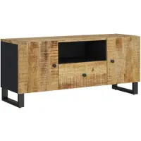 vidaXL Armoire TV 105x33,5x46 cm bois massif mangue & bois composite