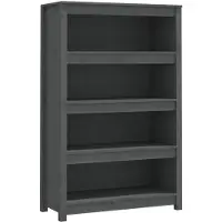 vidaXL Bibliothèque Gris 80x35x126 cm Bois de pin massif