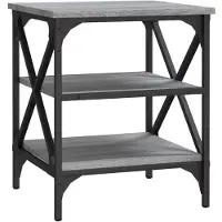vidaXL Table d'appoint Sonoma gris 40x42x50 cm Bois d'ingénierie