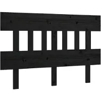 vidaXL Tête de lit noire 183,5x3x81 cm pin massif