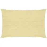 vidaXL Voile d'ombrage 160 g/m² Beige 2,5x4 m PEHD