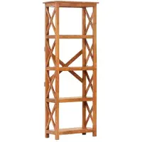 vidaXL Bibliothèque 60x30x160 cm Bois massif d'acacia et finition miel