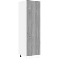 vidaXL Armoire réfrigérée "Lyon" Gris Sonoma 60 x 57 x 207 cm Bois d'ingénierie