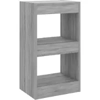 vidaXL Bibliothèque/Séparateur de pièce Sonoma gris 40x30x72 cm