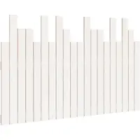 vidaXL Tête de lit murale blanche 127,5x3x80 cm pin massif