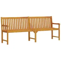 vidaXL Banc de jardin 219 cm en bois massif d'acacia
