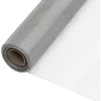 vidaXL Moustiquaire en acier inoxydable 112x1000 cm argenté