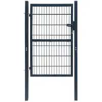 vidaXL Portillon 2D (simple) Gris anthracite 106x210 cm