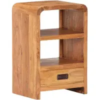 vidaXL Table de chevet 40x30x60 cm Bois acacia massif et finition miel