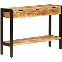 vidaXL Buffet avec 3 tiroirs 110 x 35 x 75 cm bois massif mangue
