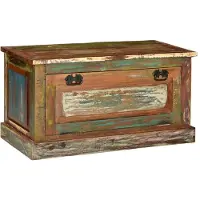 vidaXL Banc de rangement de chaussures Bois de récupération