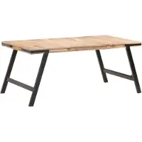 vidaXL Table de salle à manger 180x90x76 cm en bois massif de manguier