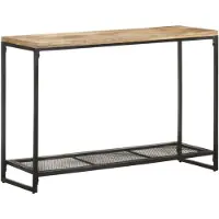 vidaXL Table console 110x35x75 cm Bois de manguier massif