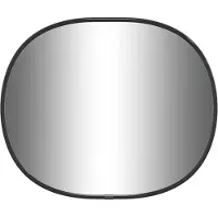 vidaXL Miroir mural Noir 30x25 cm