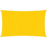 vidaXL Voile d'ombrage 160 g/m² Jaune 3x6 m PEHD