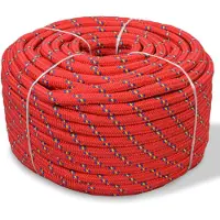 vidaXL Corde de bateau Polypropylène 6 mm 500 m Rouge