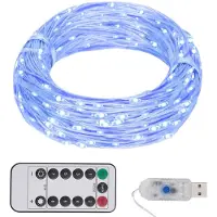 vidaXL Guirlande lumineuse LED avec 150 LED bleu 15 m
