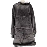 Sans marque Hoodie Sherry 70 x 110 Gris anthracite (140 x 90 cm)