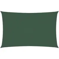 vidaXL Voile de parasol tissu oxford rectangulaire 5x8 m vert foncé