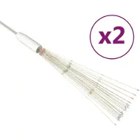 vidaXL Feux d'artifice 2 pcs. Décoration de Noël Multicolore 20cm 280LEDs