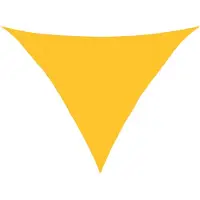 vidaXL Voile D'ombrage 160 G/M² Jaune 3,5x3,5x4,9 M Pehd